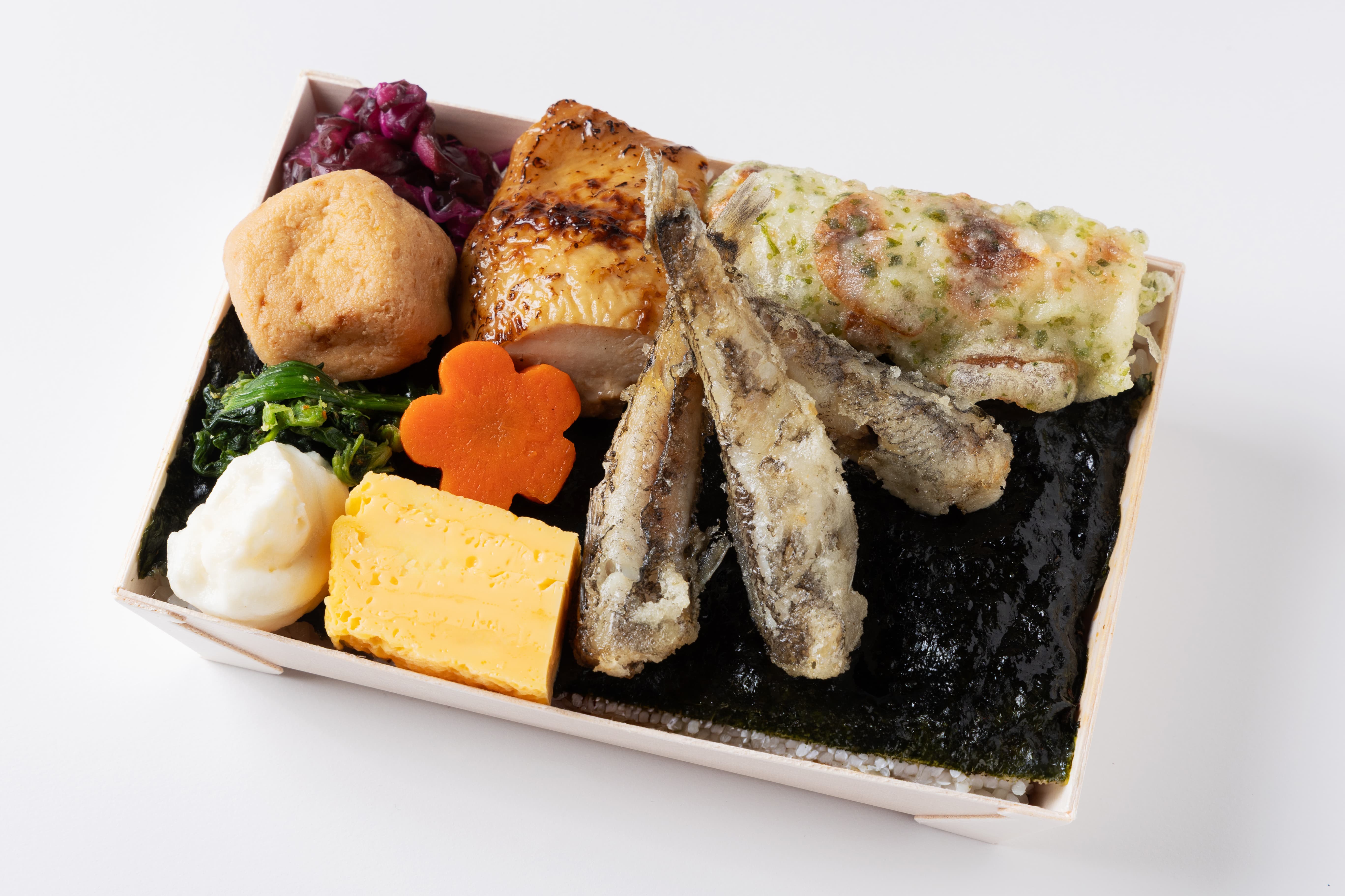 【常磐沖産】メヒカリ唐揚げと鶏照り焼き重