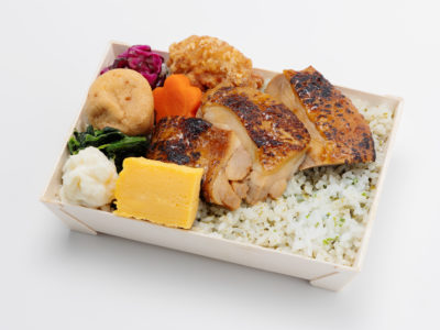 秘伝熟成タレに漬け込んだ 鶏照り焼き重　~青海苔と出汁の炊き込みご飯~