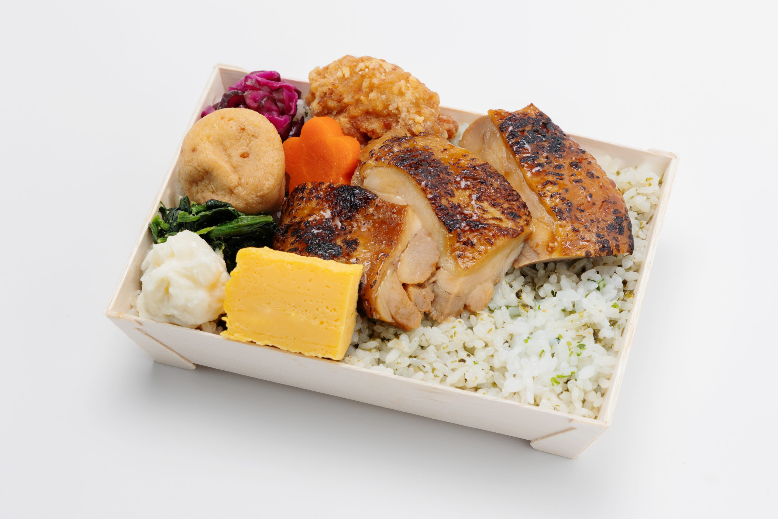 秘伝熟成タレに漬け込んだ 鶏照り焼き重　~青海苔と出汁の炊き込みご飯~