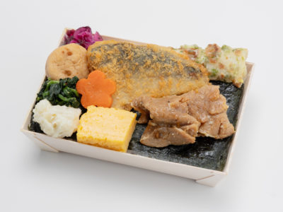 常磐沖産ふっくら極上アジフライと豚ロース生姜焼き重