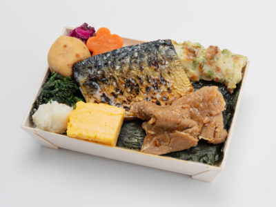 トロサバ塩麴漬け込み焼きと豚ロース生姜焼き重